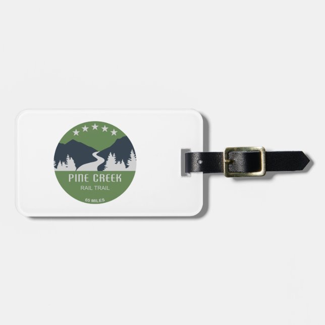 Pine Creek Rail Trail Luggage Tag (Front Horizontal)