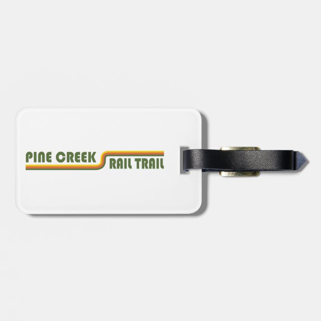 Pine Creek Rail Trail Luggage Tag (Back Horizontal)
