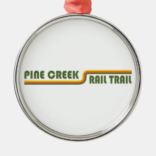 Pine Creek Rail Trail Metal Tree Decoration