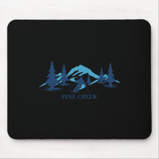 Pine Creek Wyoming Ski Resort Skiing Skier Mouse Mat