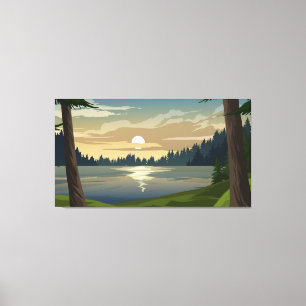 Pine Forest Canvas Print