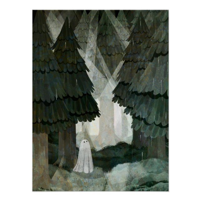 Pine Forest Ghost Poster (Front)