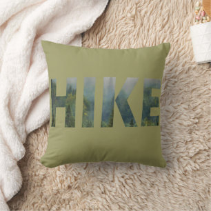 Pine forest hiking hike logo cushion