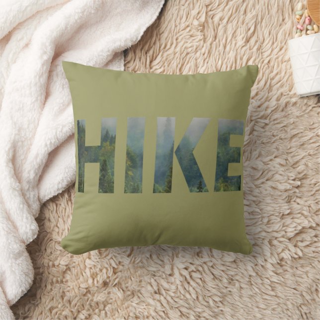 Pine forest hiking hike logo cushion (Blanket)