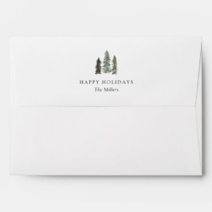 Pine Forest Holiday Envelopes