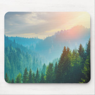 Pine Forest in the Dolomites, Italy Mouse Mat