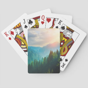 Pine Forest in the Dolomites, Italy Playing Cards
