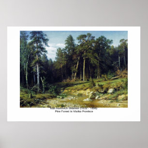 Pine Forest in Viatka Province Poster