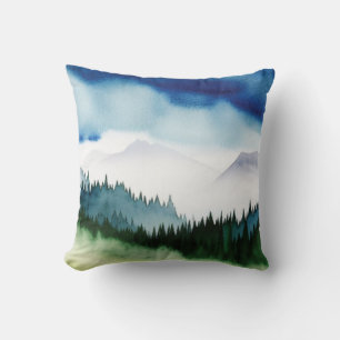 pine forest landscape  cushion