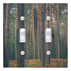 Pine forest light switch cover