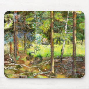 Pine forest mouse mat