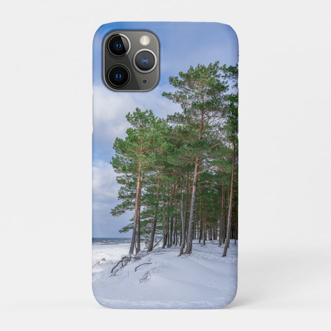 Pine forest near sea coast in Latvia Case-Mate iPhone Case (Back)