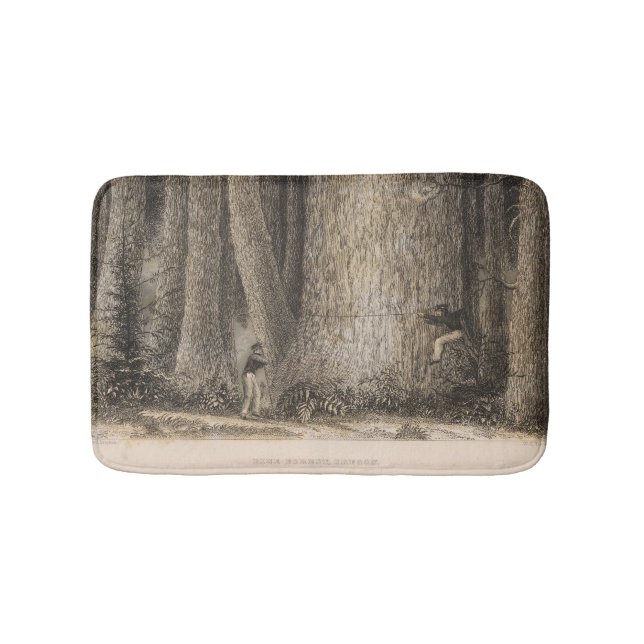 Pine Forest, Oregon Bath Mat (Front)