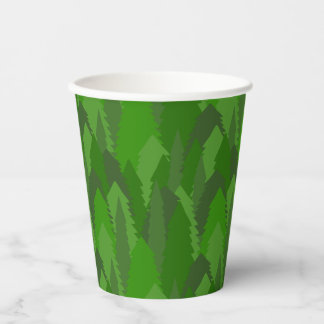 Pine Forest Paper Cups