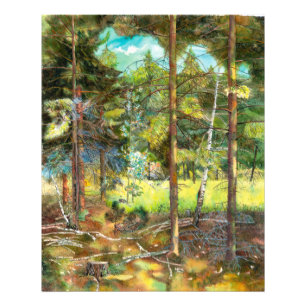 Pine forest photo print