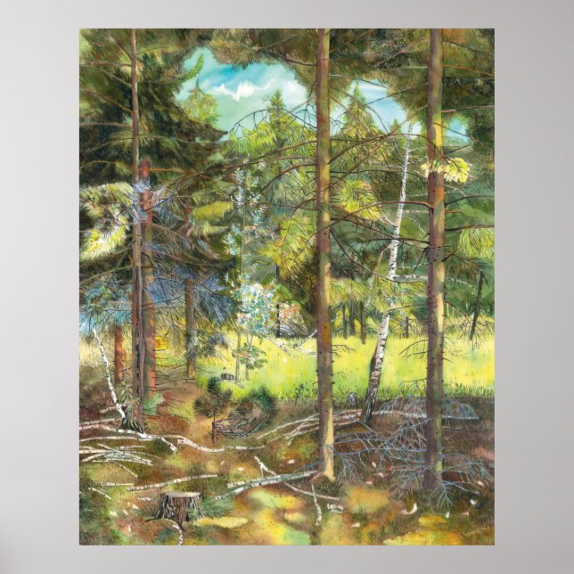 Pine forest poster (Front)