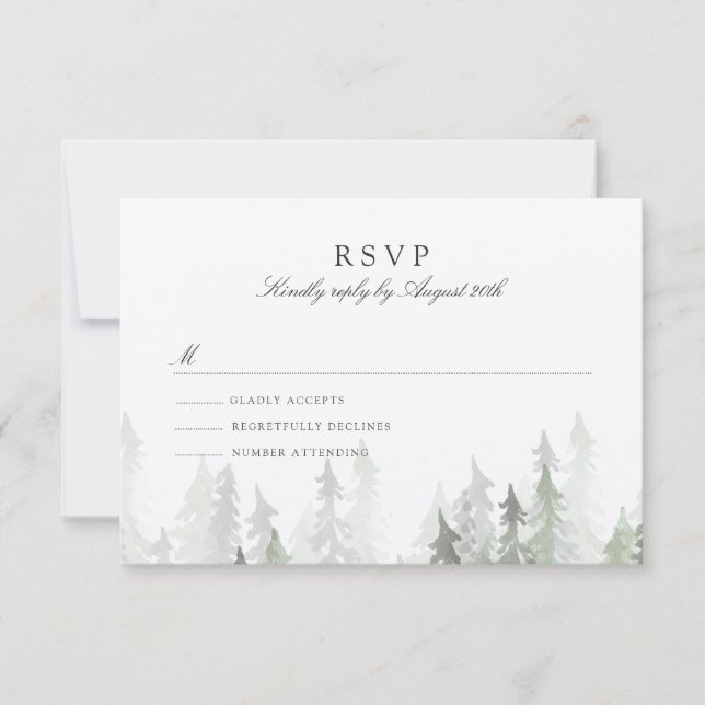 Pine Forest RSVP (Front)