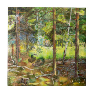Pine forest tile