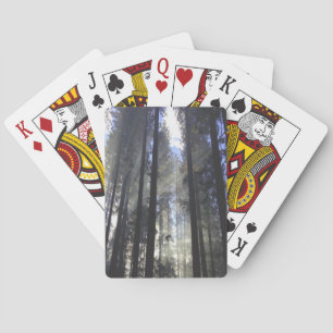 Pine Forest With Sunshine Nature Playing Cards
