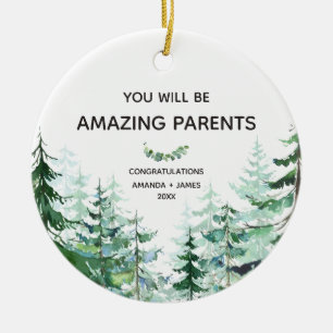 Pine Forest You Will Be Amazing New Parents Ceramic Tree Decoration