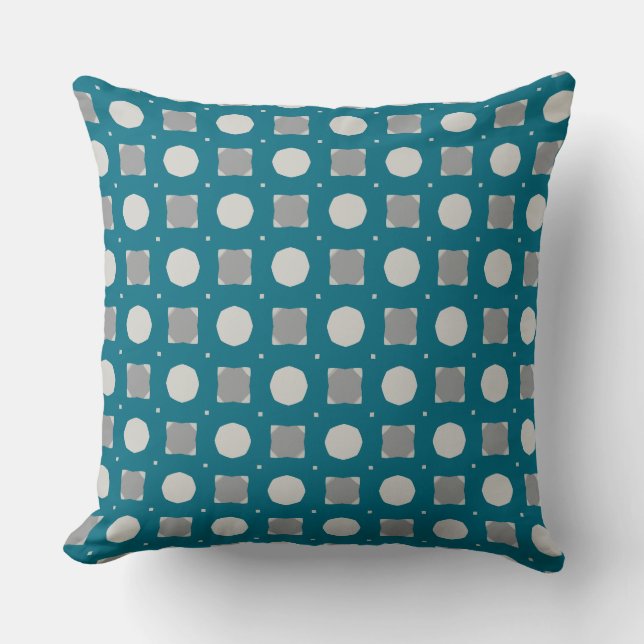 Pine Green Draught Circle and Square  Cushion (Front)