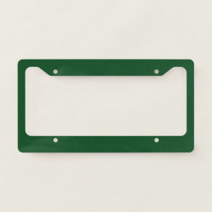 Pine Green  (solid colour)  Licence Plate Frame