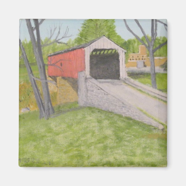 Pine Grove Covered Bridge II - Lancaster Magnet (Front)