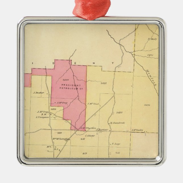 Pine Grove Township Metal Tree Decoration (Front)