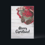 Pine & Holly Collection Card<br><div class="desc">Decorate for the holiday season with this collection featuring a pinecone and holly.</div>