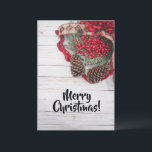 Pine & Holly Collection Card<br><div class="desc">Decorate for the holiday season with this collection featuring a pinecone and holly.</div>