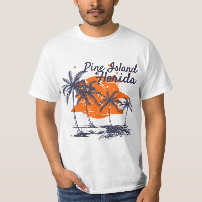 Pine Island Florida Beaches FL Vacation Souvenir E T-Shirt (Front)
