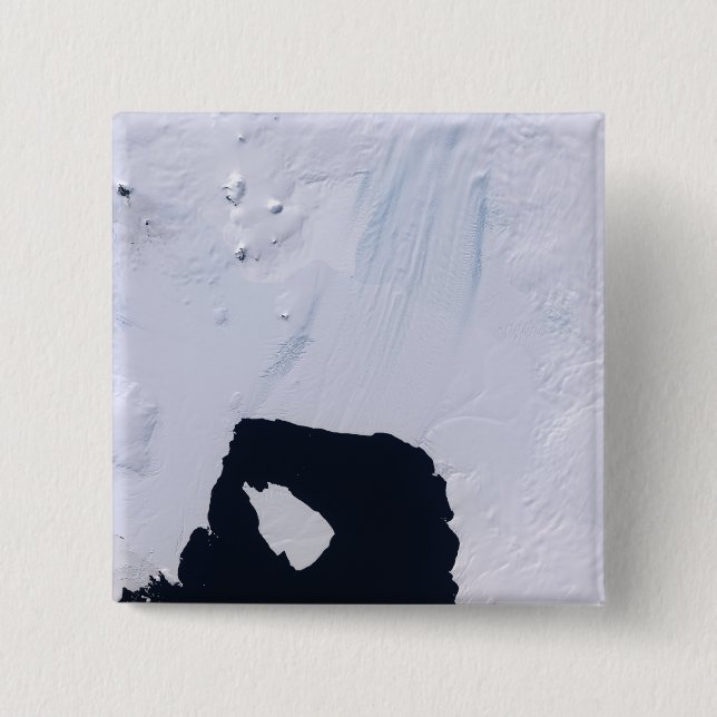 Pine Island Glacier 15 Cm Square Badge (Front)