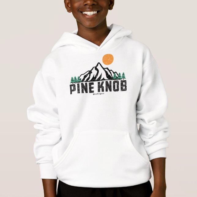 Pine Knob Mountain Ski Sunset T-Shirt (Front)
