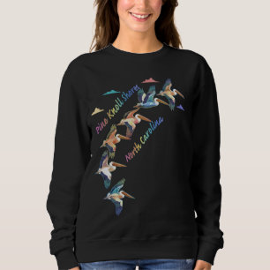 Pine Knoll Shores North Carolina Colourful Tie-Dye Sweatshirt
