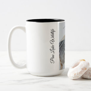 Pine Lake Artist Great Blue Heron Two-Tone Coffee Mug