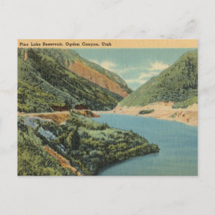Pine Lake Reservoir, Ogden Canyon, Utah Postcard