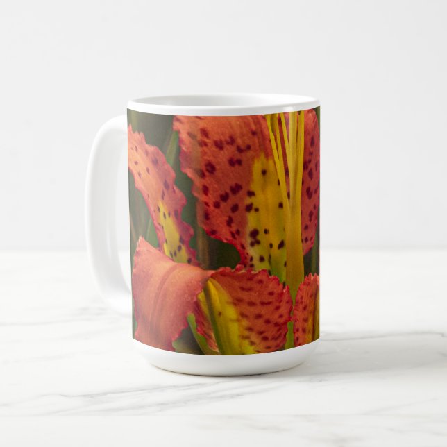 "Pine Lily" Premium Key chain Coffee Mug (Front Left)