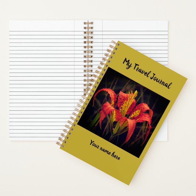 Pine Lily Spiral Notebook (Inside)