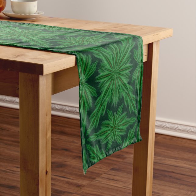 Pine Mandala Forest Table Runner (3 Sizes) (In Situ)