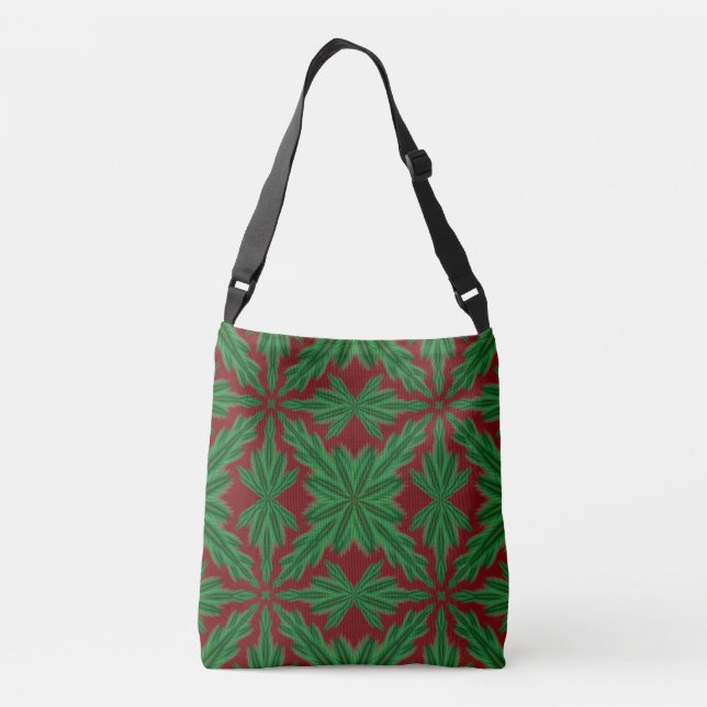 Pine Mandala Garnet Crossbody Bag (2 Sizes) (Back)