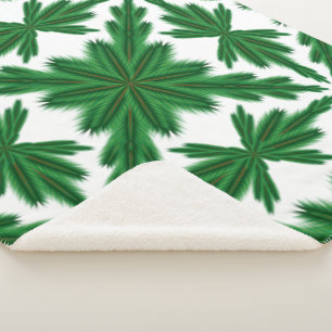 Pine Mandala Sherpa Blanket (3 Sizes)