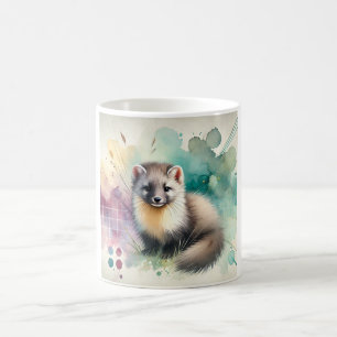 Pine Marten 081024AREF112 - Watercolor Coffee Mug