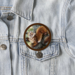 Pine Marten 7.5 Cm Round Badge