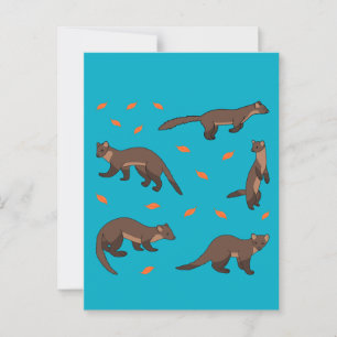 Pine Martens Postcard