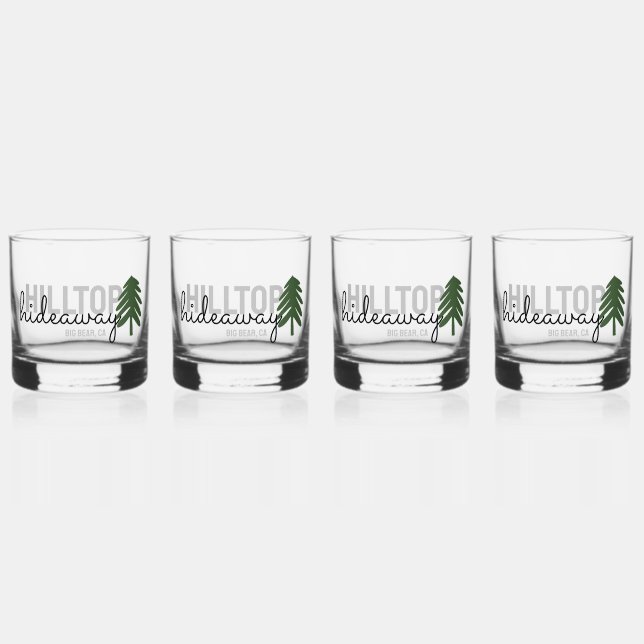 Pine Mountain Cabin Vacation Rental -  Whiskey Glass (Front)