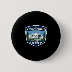 Pine mountain kentucky outdoor nature hiking 6 cm round badge