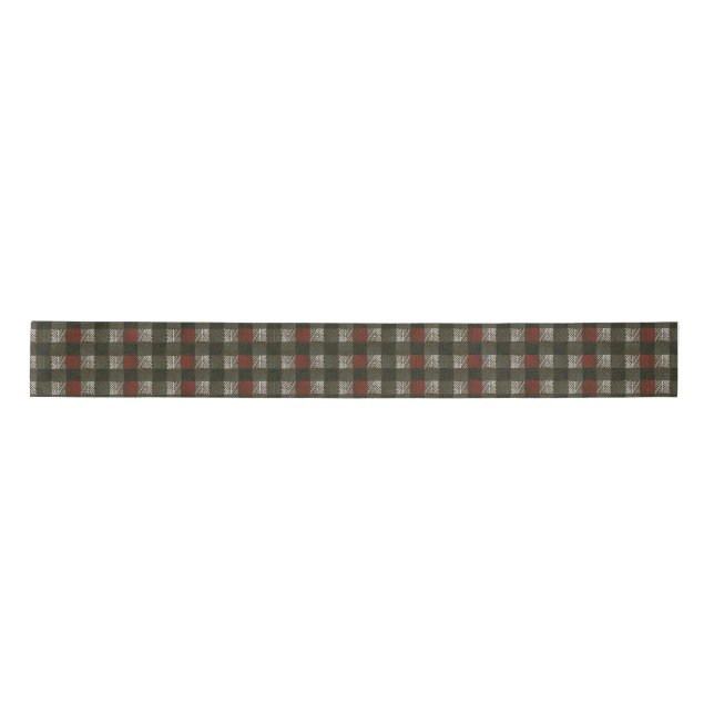 Pine Needle Plaid Satin Ribbon (Front)