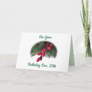 Pine Needles and Berries Card