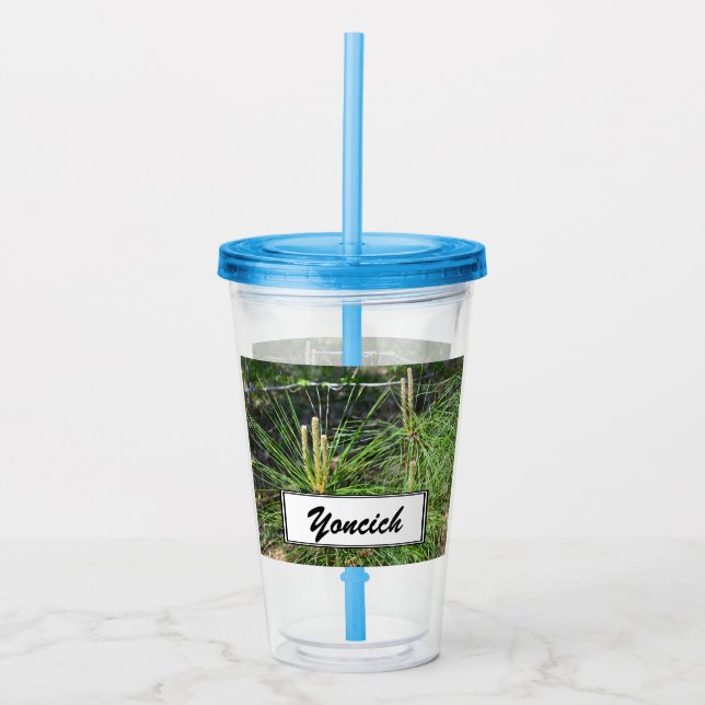 Pine Needles by Kenneth Yoncich Acrylic Tumbler (Front)