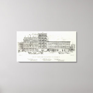 Pine North side Battery and Sansome Canvas Print